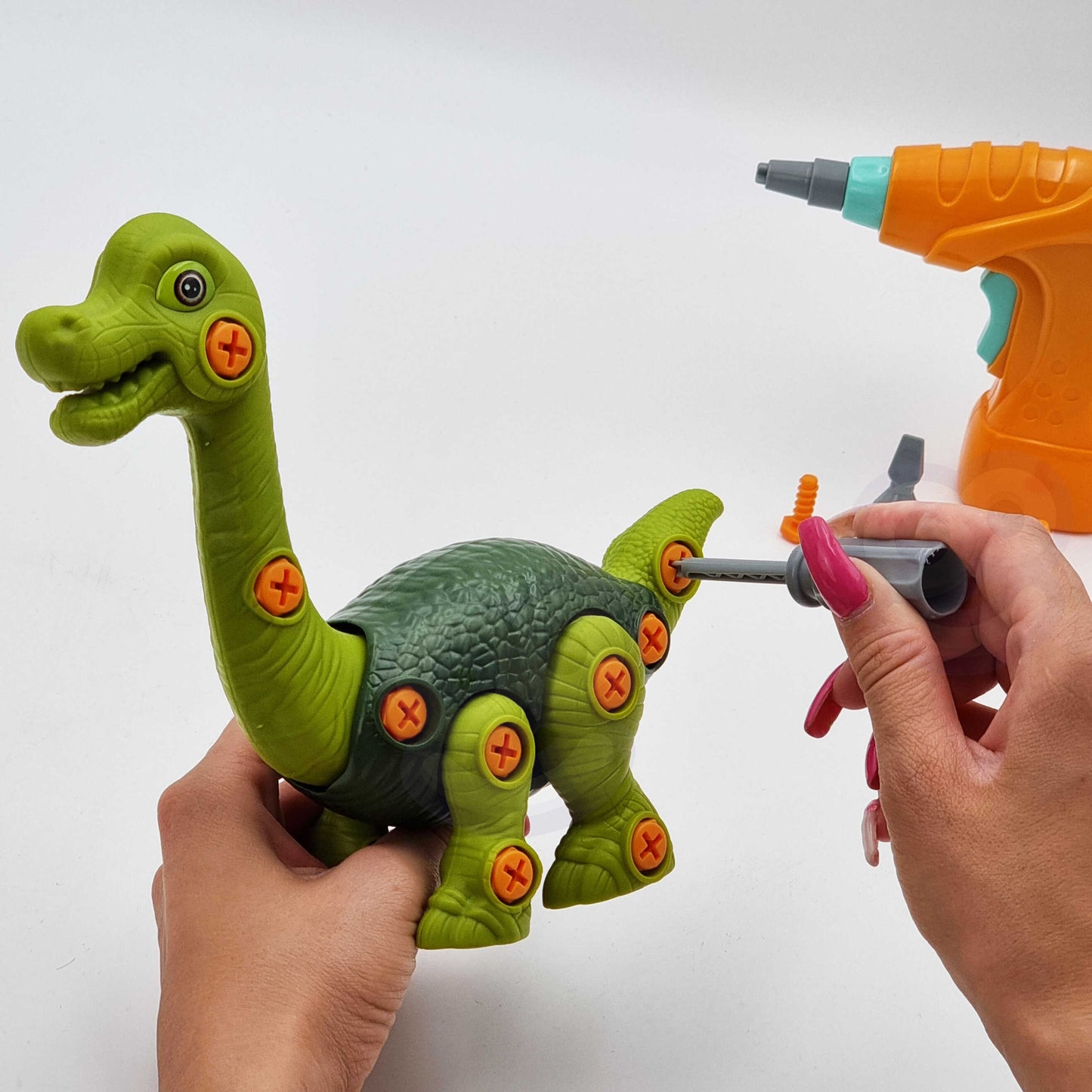 WOOPIE Dinozauras Brachiozauras Surenkamas Konstruktorius su Gręžtuvu 31 vnt.