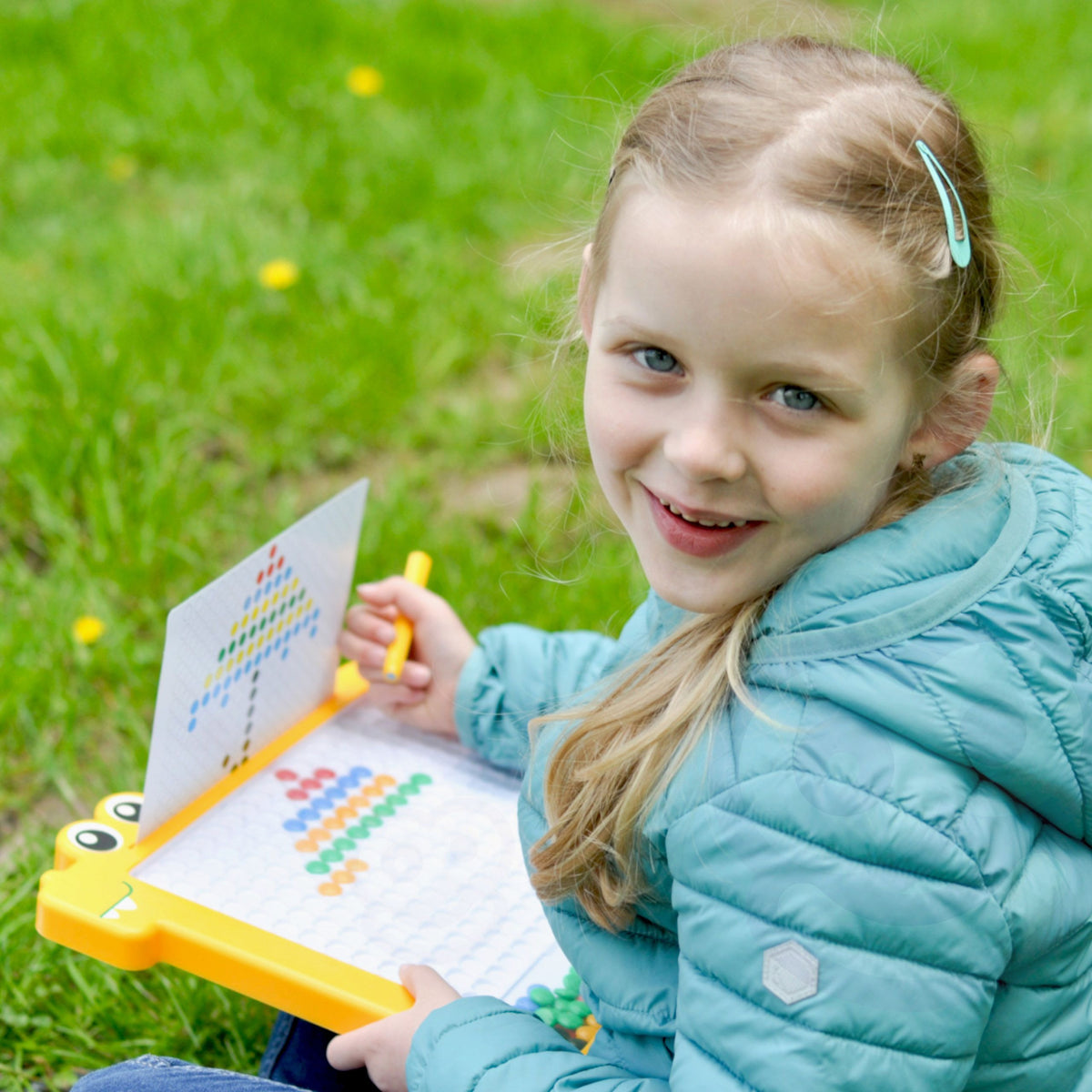 WOOPIE MagPad Magnetinė Lenta Dinozauras Montessori 110 sagutės