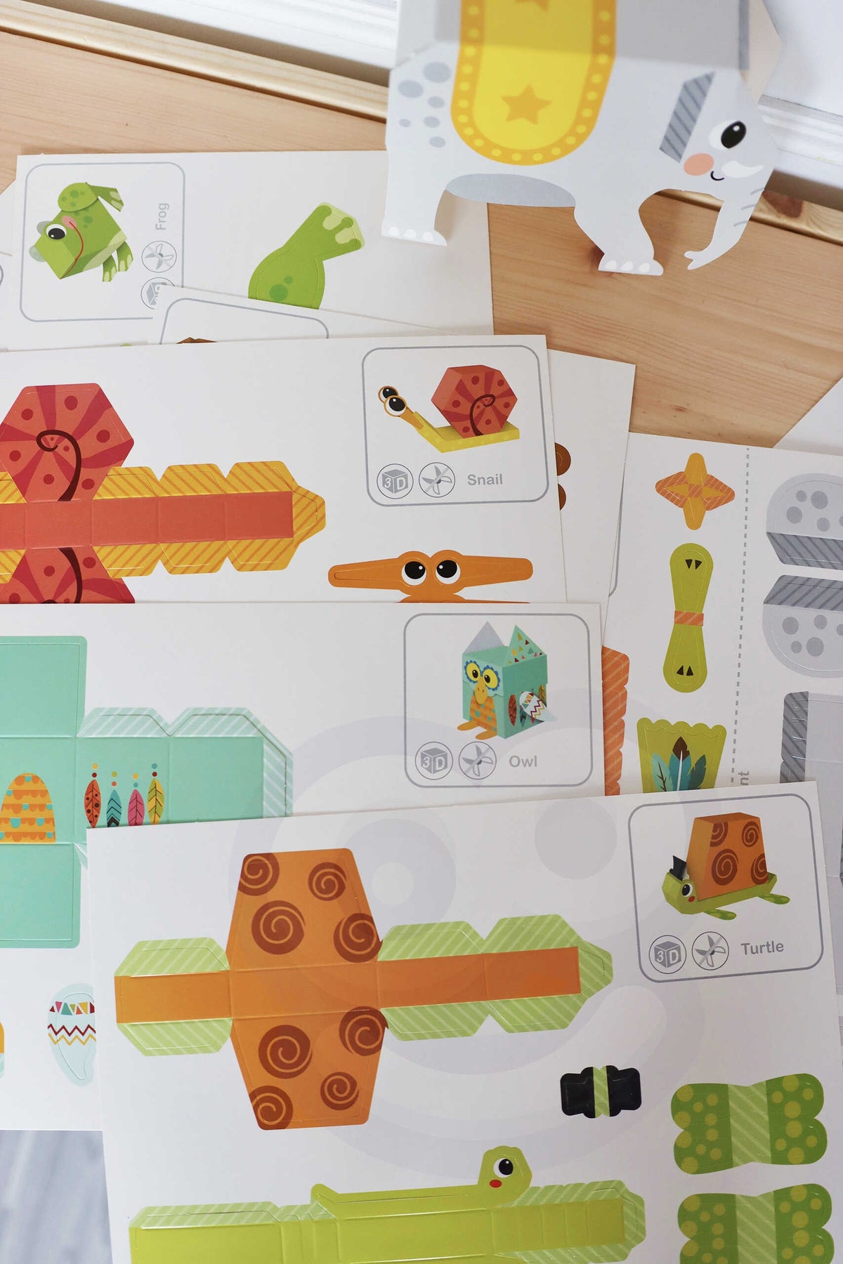 WOOPIE ART&FUN 3D Origami Kūrybinis Rinkinys – 10 Gyvūnėlių
