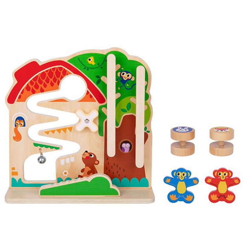 TOOKY TOY Medinė Montessori labirinto manipuliavimo lenta