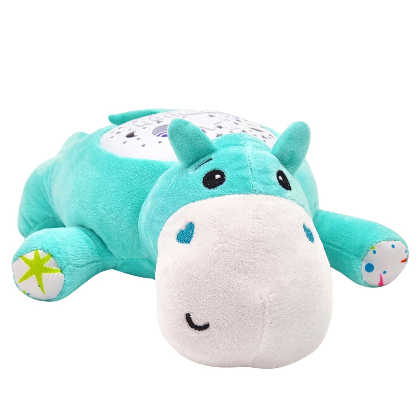 WOOPIE BABY 2-in-1 Projektorius ir Minkštas Žaislas Begemotikas