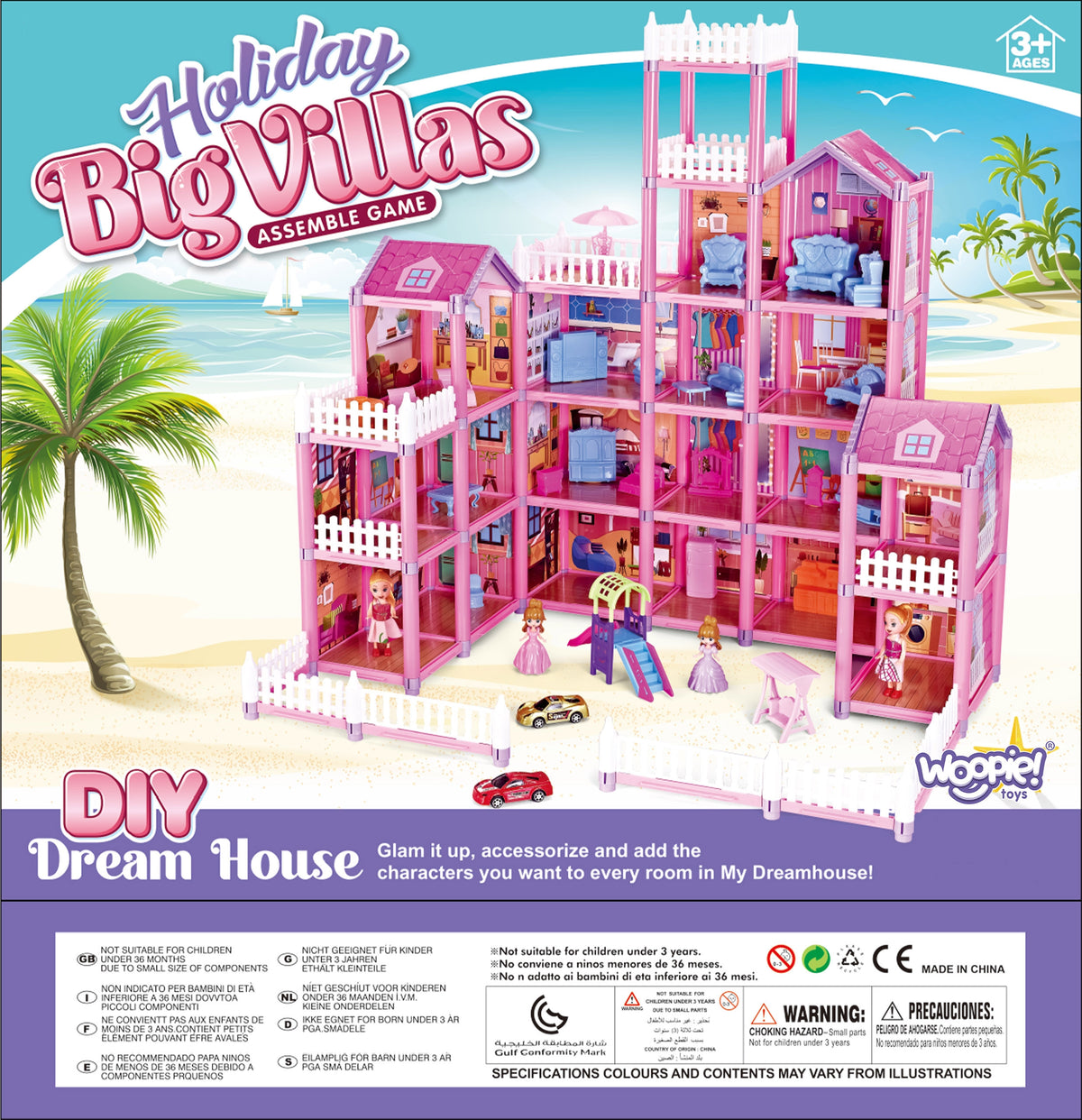 WOOPIE Mega Vila Lėlių Namas LOVELY HOUSE 194 dalys