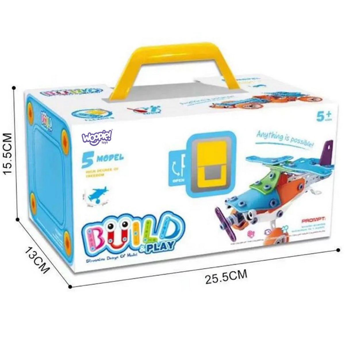 WOOPIE Konstruktorius 5in1 STEM Transporto priemonės su įrankiais