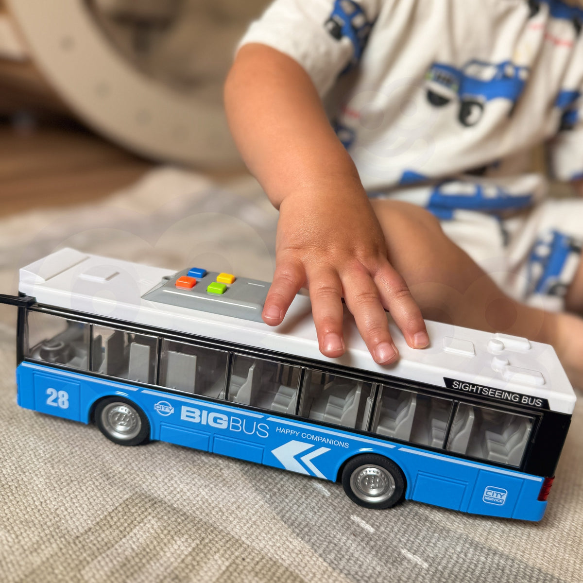 WOOPIE Interaktyvus Elektrinis Miesto Autobusas 1:16