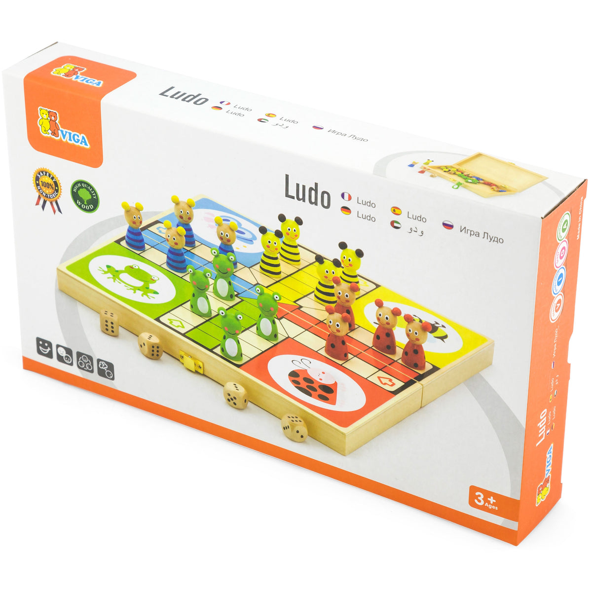 VIGA Medinis Nuotykių Žaidimas Ludo Vaikams – Šeimos Stalo Žaidimas