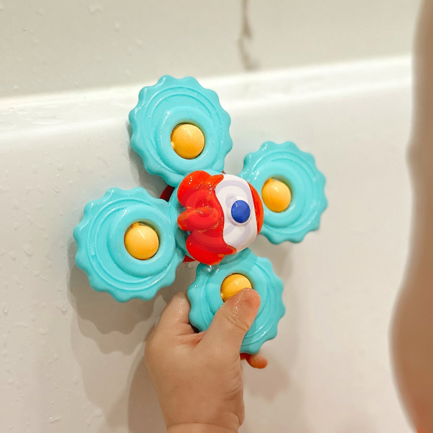 WOOPIE BABY Sukamosios kramtyklės su siurbtukais, 3 vnt rinkinys, žydros spalvos detalės – vaizdas 5