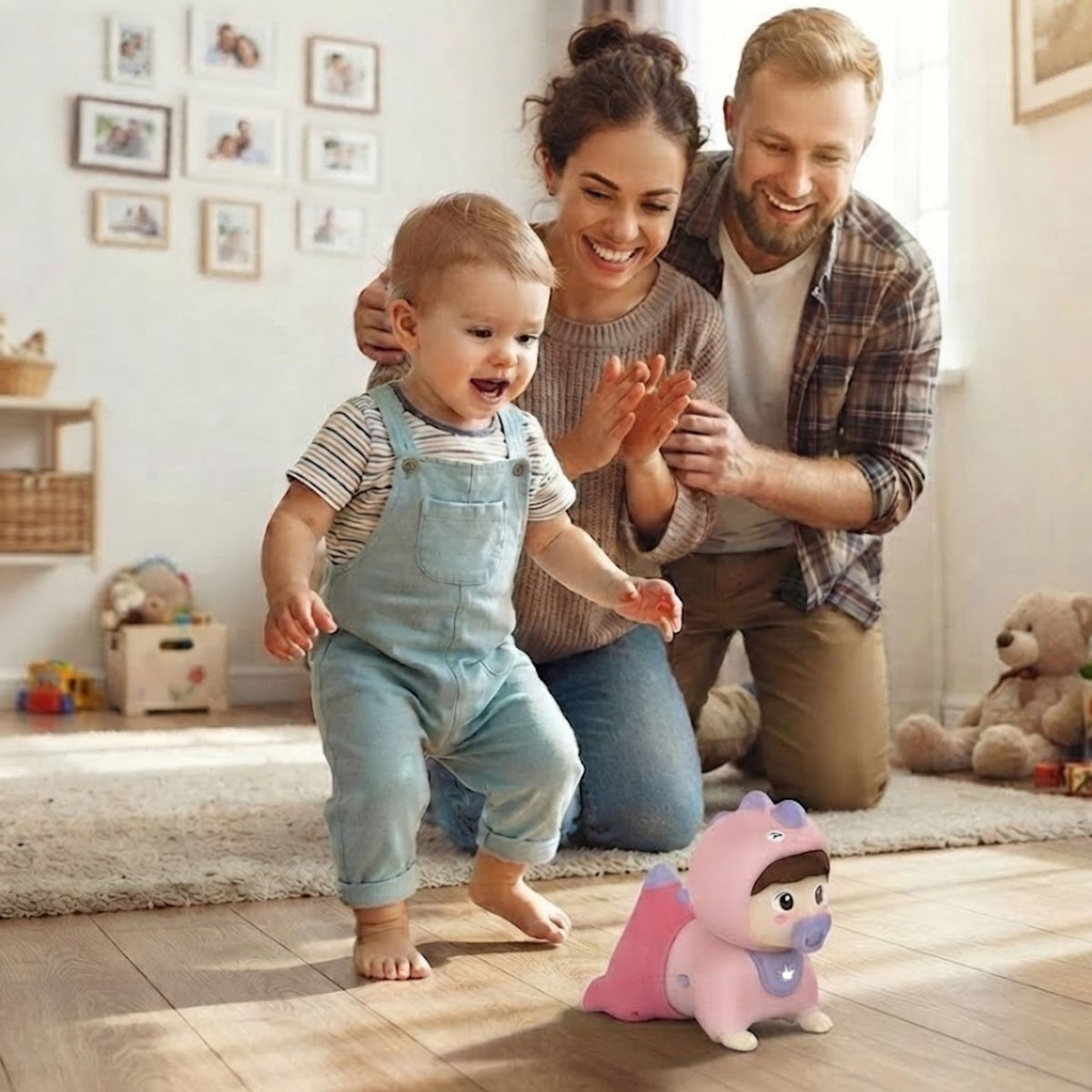 WOOPIE BABY Šliaužiantis Kūdikis su Šviesos ir Muzikos Efektais