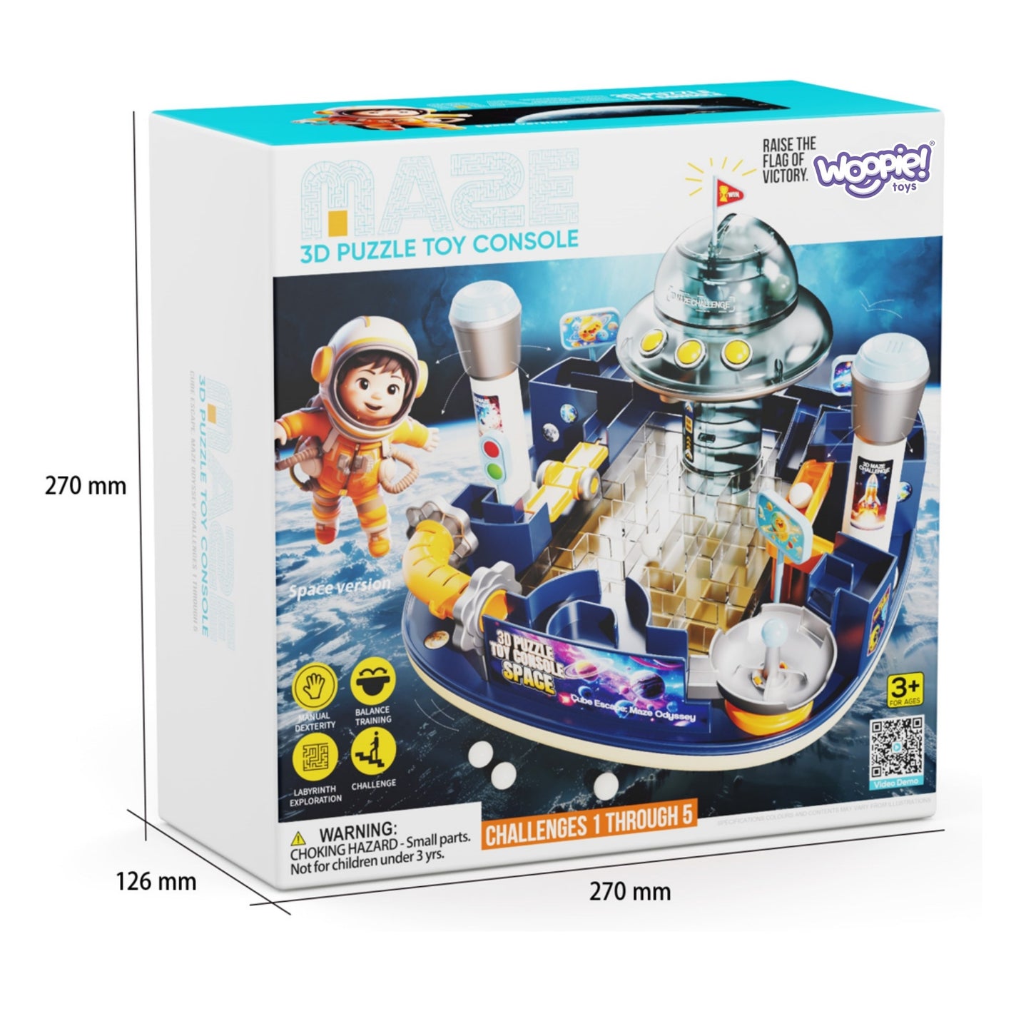 WOOPIE Space Maze 3D Interaktyvi Kosmoso Labirinto Konsolė