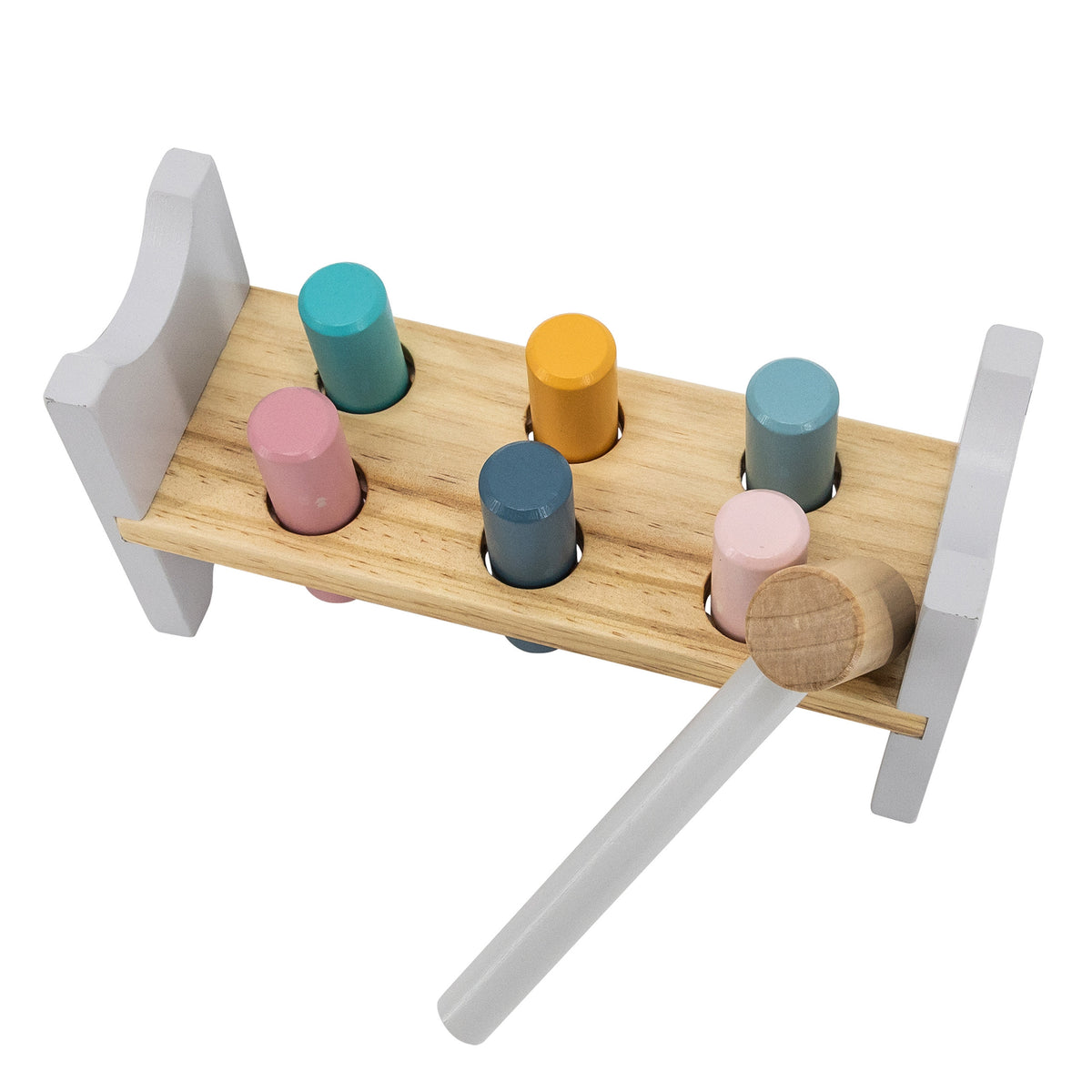 VIGA PolarB Medinė piramidė ir kalimo žaislas, Montessori