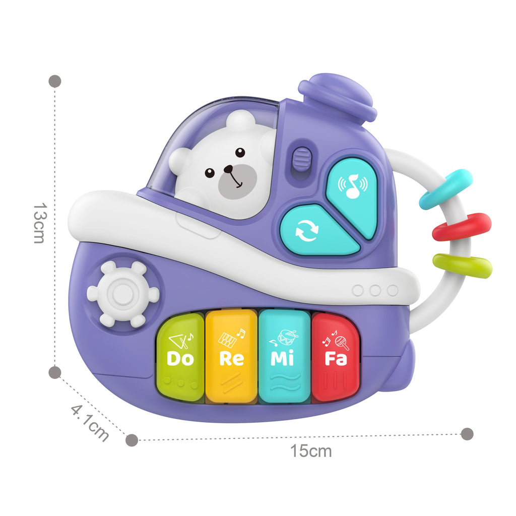 WOOPIE BABY Interaktyvus Muzikinis Pianinas Laivas 18m+