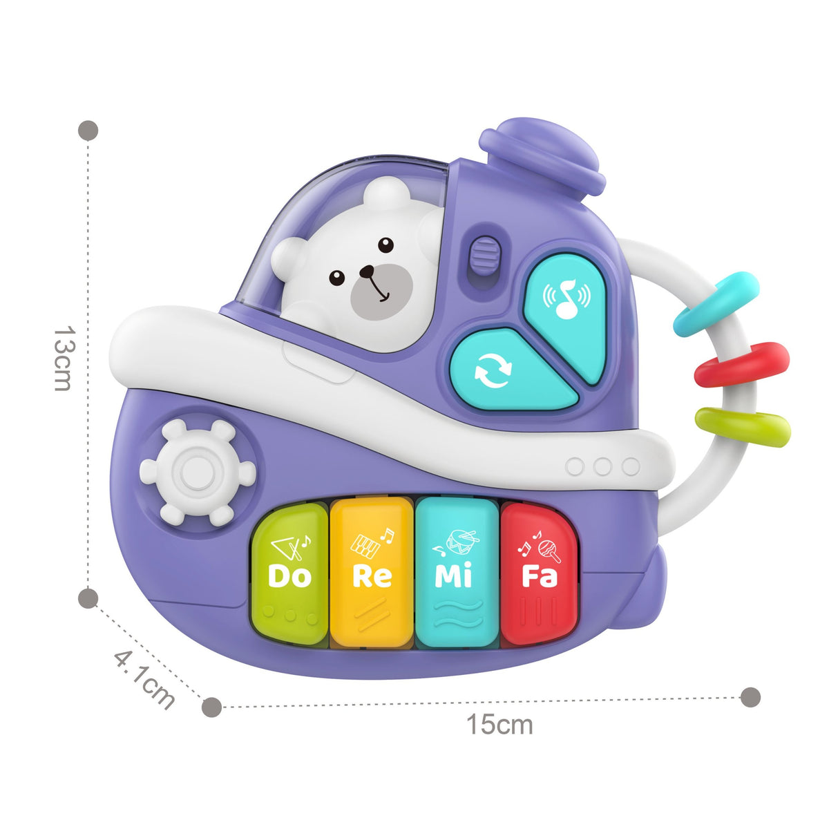 WOOPIE BABY Interaktyvus Muzikinis Pianinas Laivas 18m+