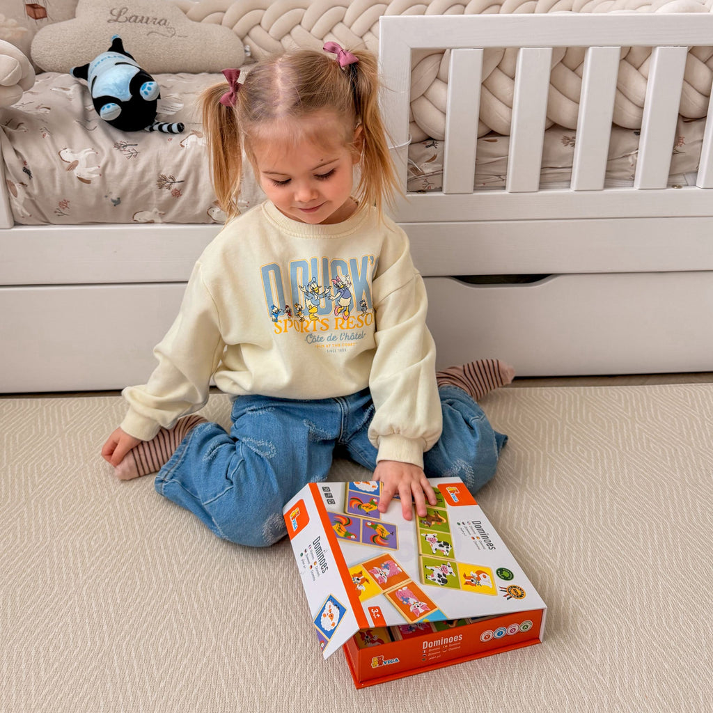 VIGA Medinis Domino Ferma 28 Detalės Montessori
