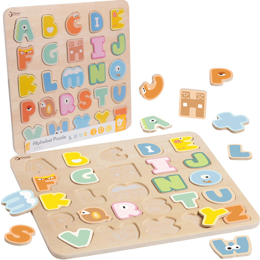 CLASSIC WORLD Medinė dėlionė Montessori 27 el.