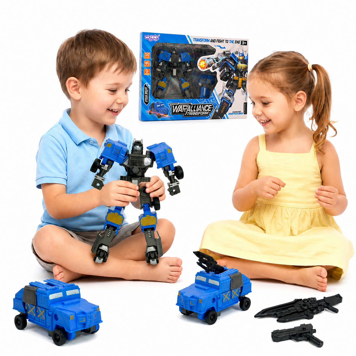 WOOPIE Transformuojantis Robotas 2in1 – Kovinė Transporto Priemonė