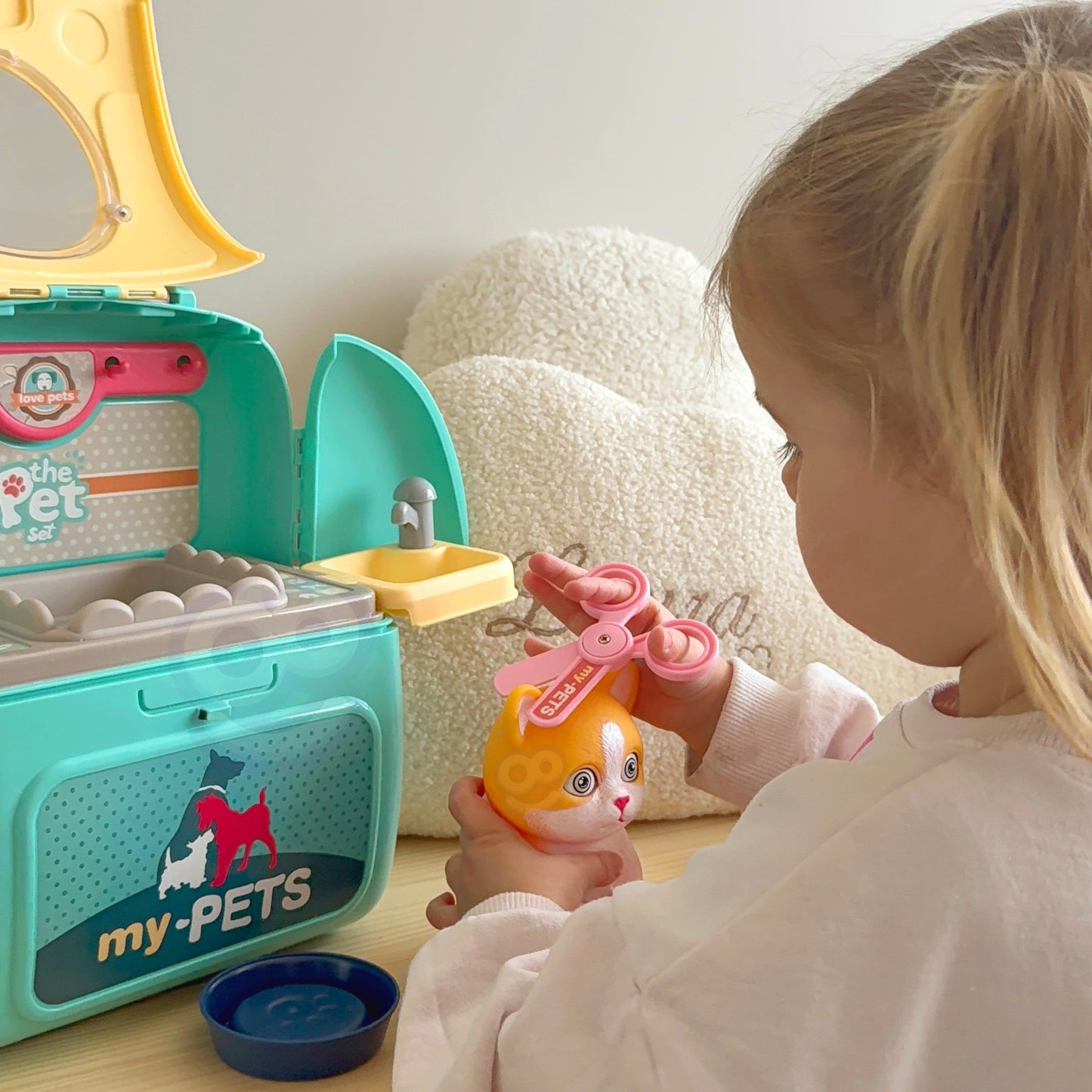 WOOPIE Kačiukas Nešiojamas Grožio Salonas 2in1 Kuprinėje (transportavimo dėžė) – vaizdas 3