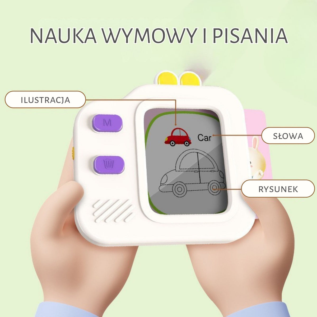 WOOPIE Grafinis Planšetas Anglų Kalbos Mokymui su 120 Kortelių