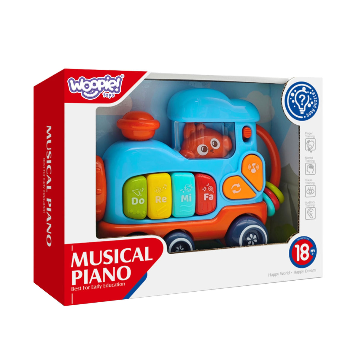 WOOPIE BABY Interaktyvus Muzikinis Pianinas Lokomotyvas