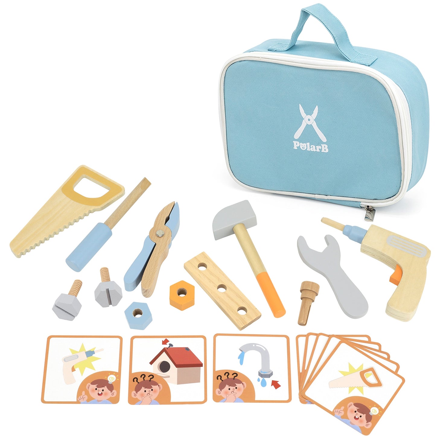 VIGA PolarB Įrankių krepšys „Mažasis meistras“ – vaizdas 2