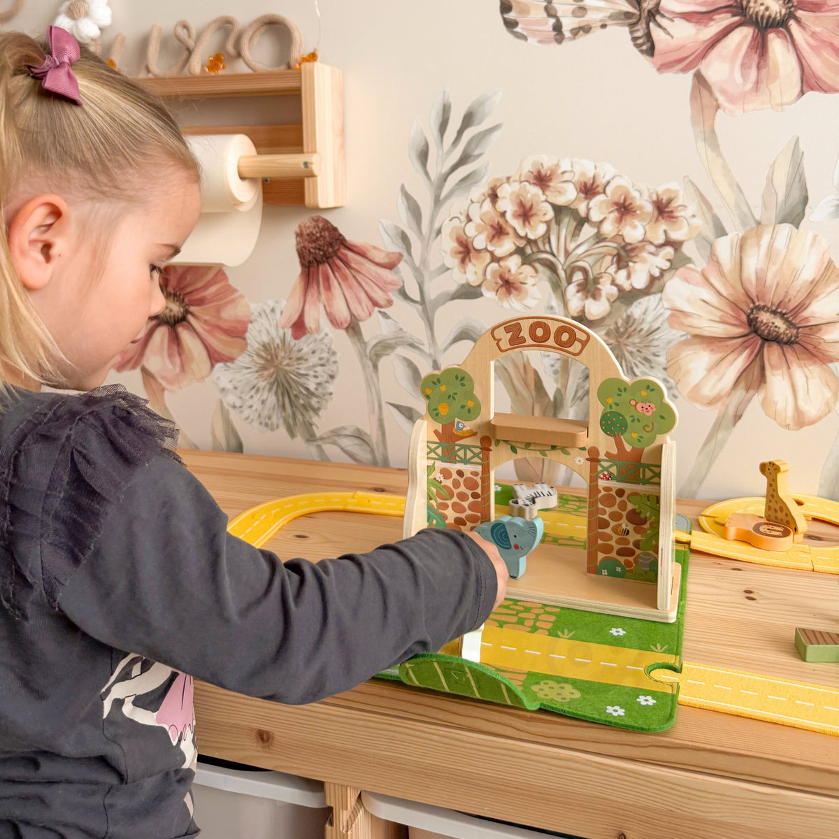 TOOKY TOY Mini Zoologijos Sodo Rinkinys Kelioninis Krepšys