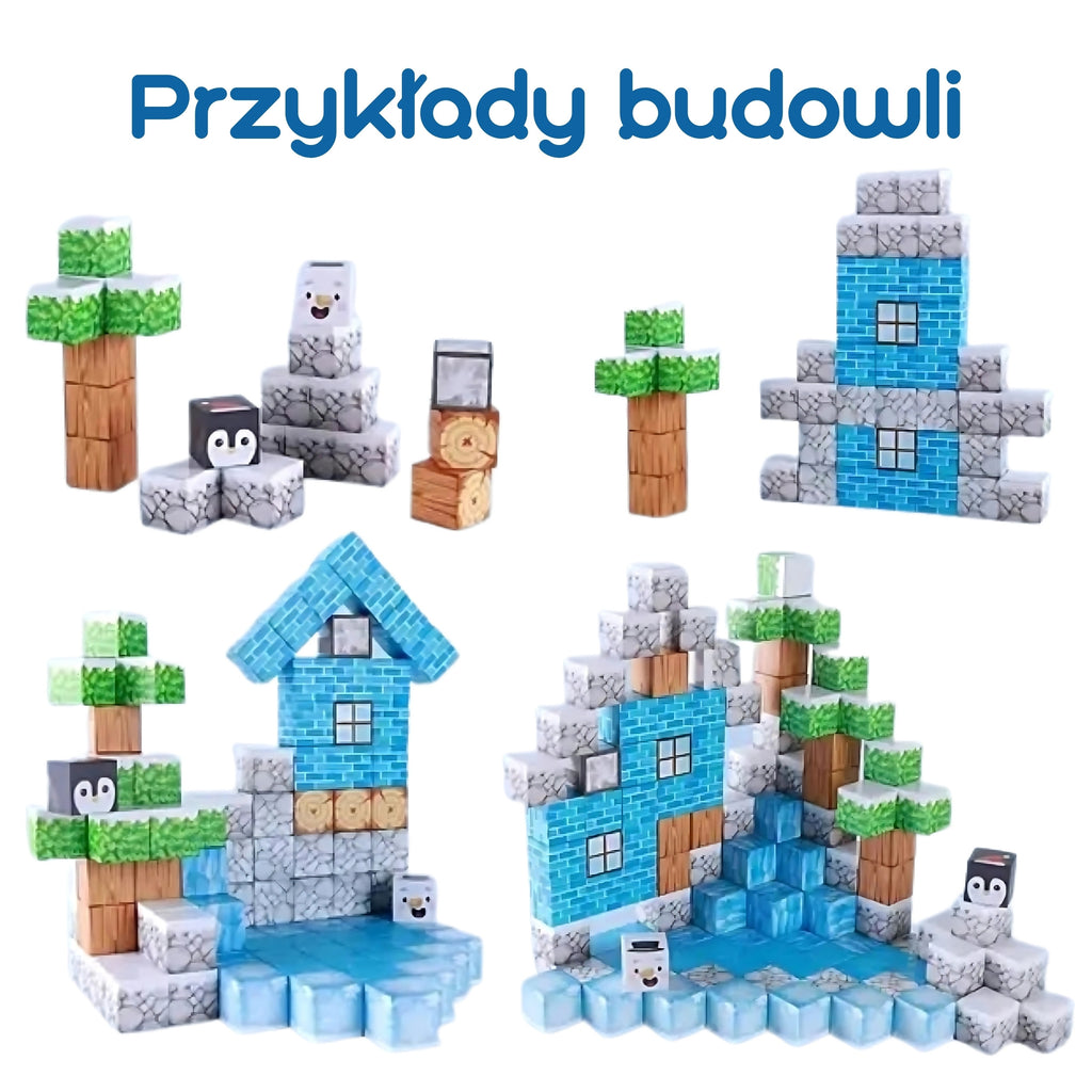 WOOPIE magnetiniai konstruktoriai Žiemos pasaulis, 66 vnt.