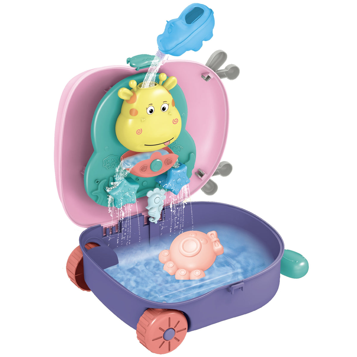 WOOPIE 3in1 smėlio ir vandens rinkinys, elnio lagaminas