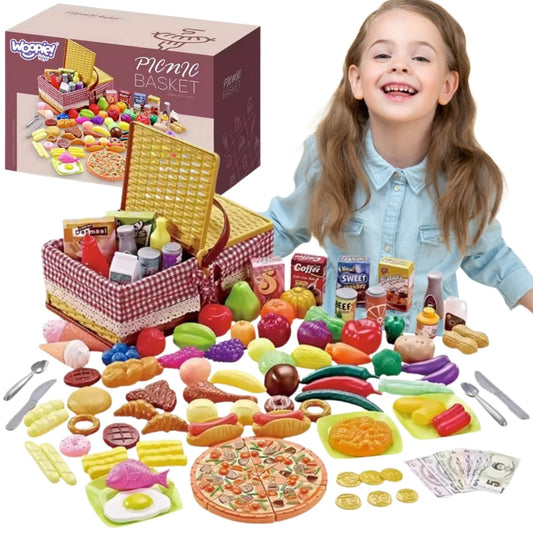 WOOPIE Pikniko Krepšelis su Maisto Rinkiniu XXL 103 detalės