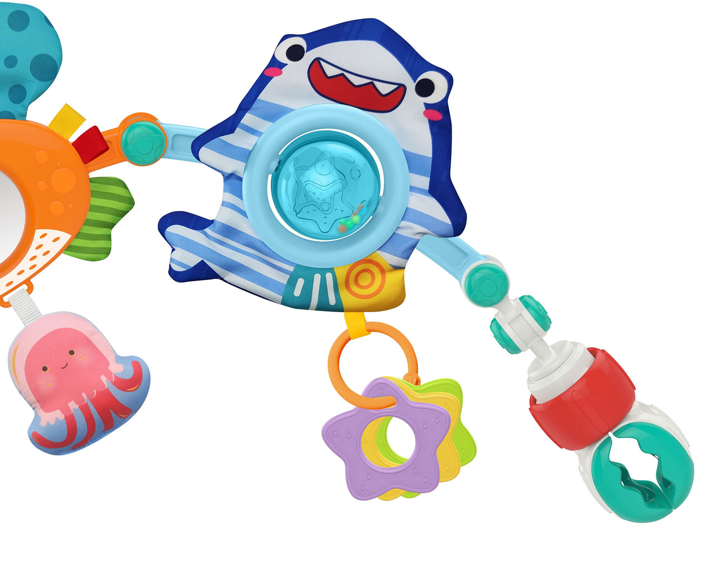 WOOPIE BABY lankas su pakabinamais žaislais lopšeliui, vežimėliui ir kėdutei – pagrindinis vaizdas