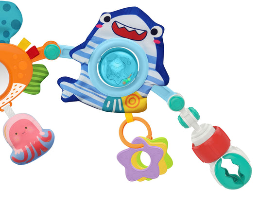 WOOPIE BABY lankas su pakabinamais žaislais lopšeliui, vežimėliui ir kėdutei – pagrindinis vaizdas