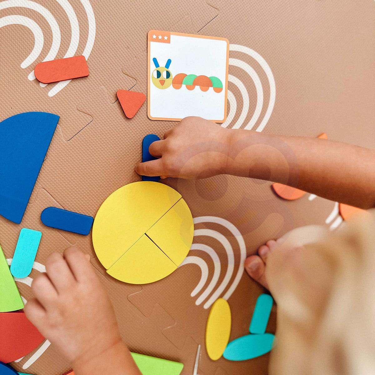 WOOPIE GREEN Medinė Montessori Dėlionė 55 Detalės FSC