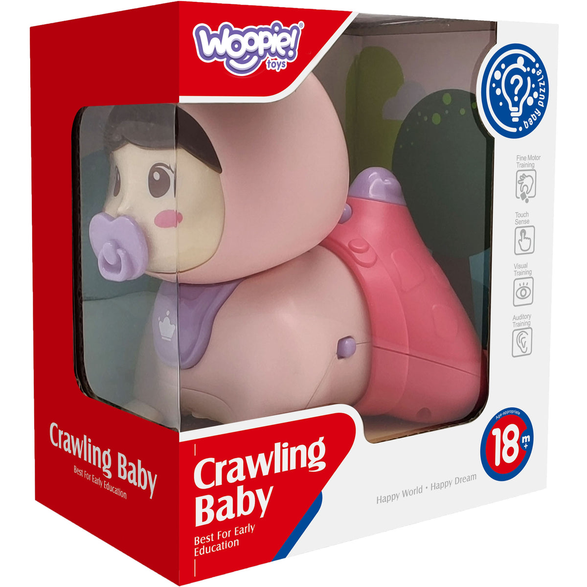 WOOPIE BABY Šliaužiantis Kūdikis su Šviesos ir Muzikos Efektais