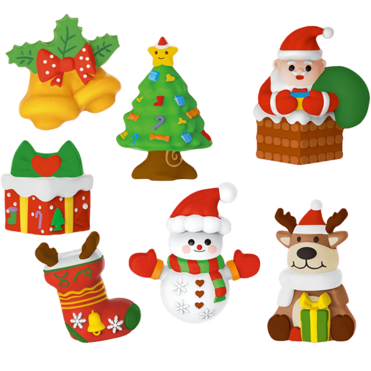 WOOPIE Kūrybinis rinkinys Gipso figūrėlių liejimui ir dažymui (DIY) – Kalėdinis rinkinys – vaizdas 2