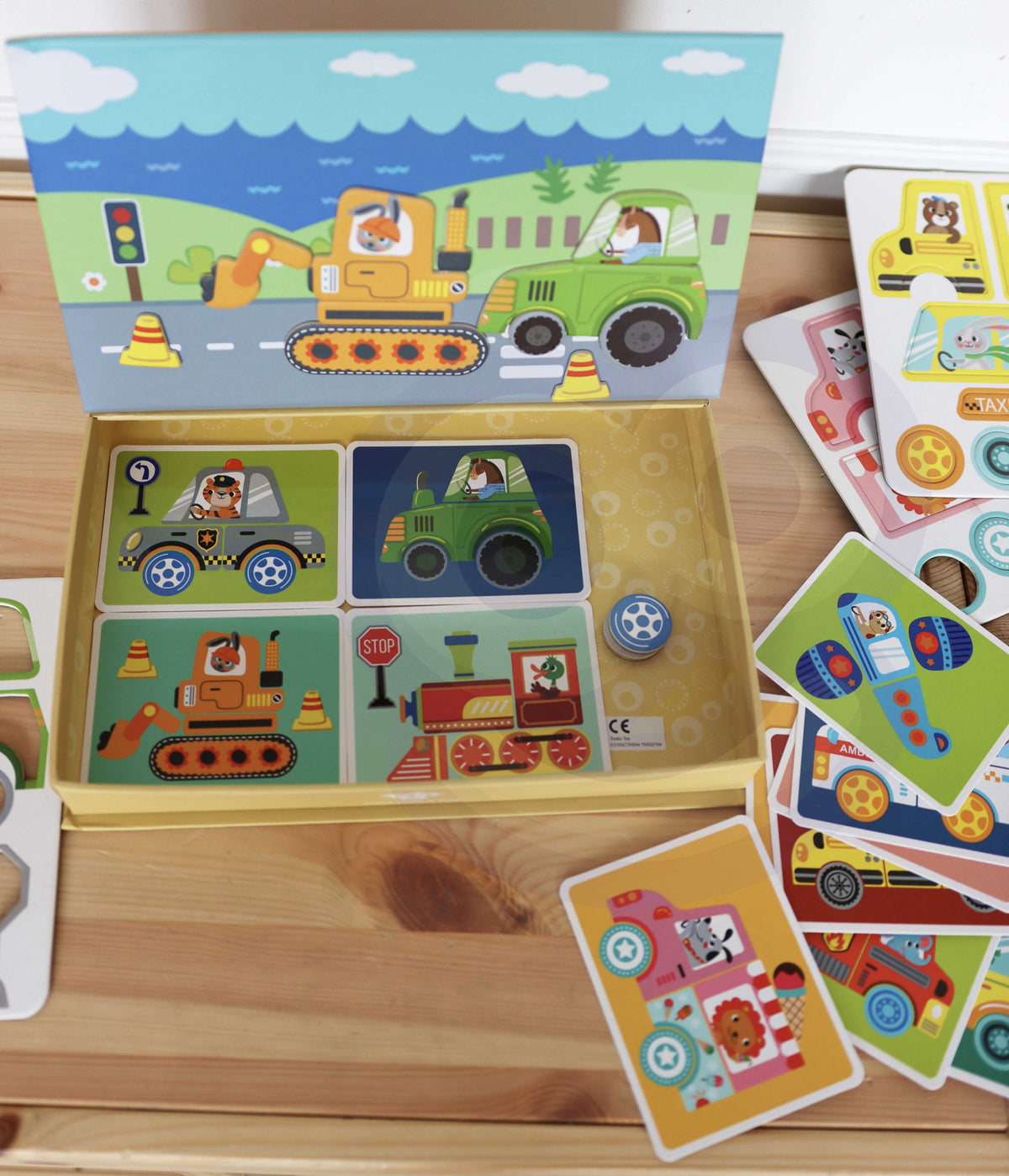 TOOKY TOY Montessori magnetinė lavinamoji dėlionė vaikams, 80 detalių