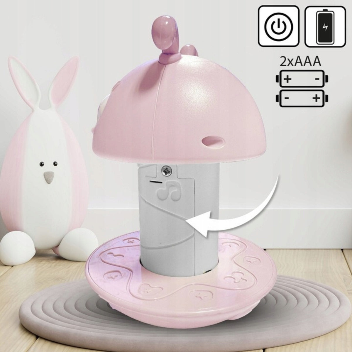 WOOPIE Bitutė Rožinė Nepargriaunama Sensorinė Žaislas 2in1