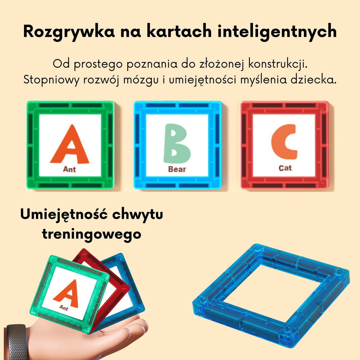 WOOPIE Magnetiniai Kosmoso Blokai su Raidėmis 70 vnt.