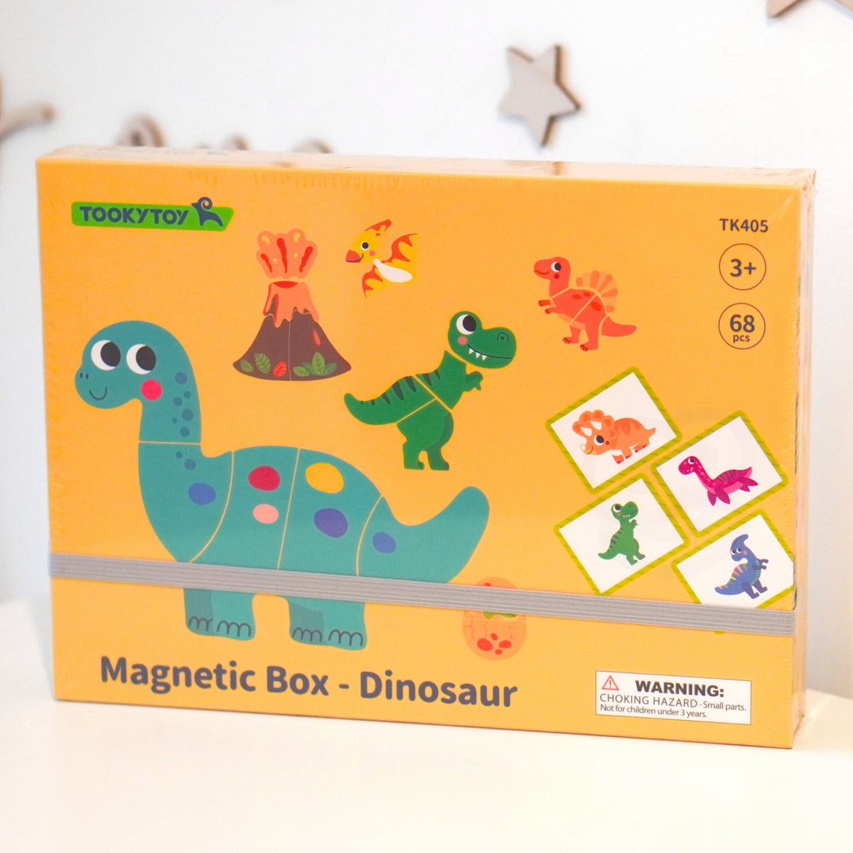 TOOKY TOY Magnetinė dėlionė Dinozaurai vaikams