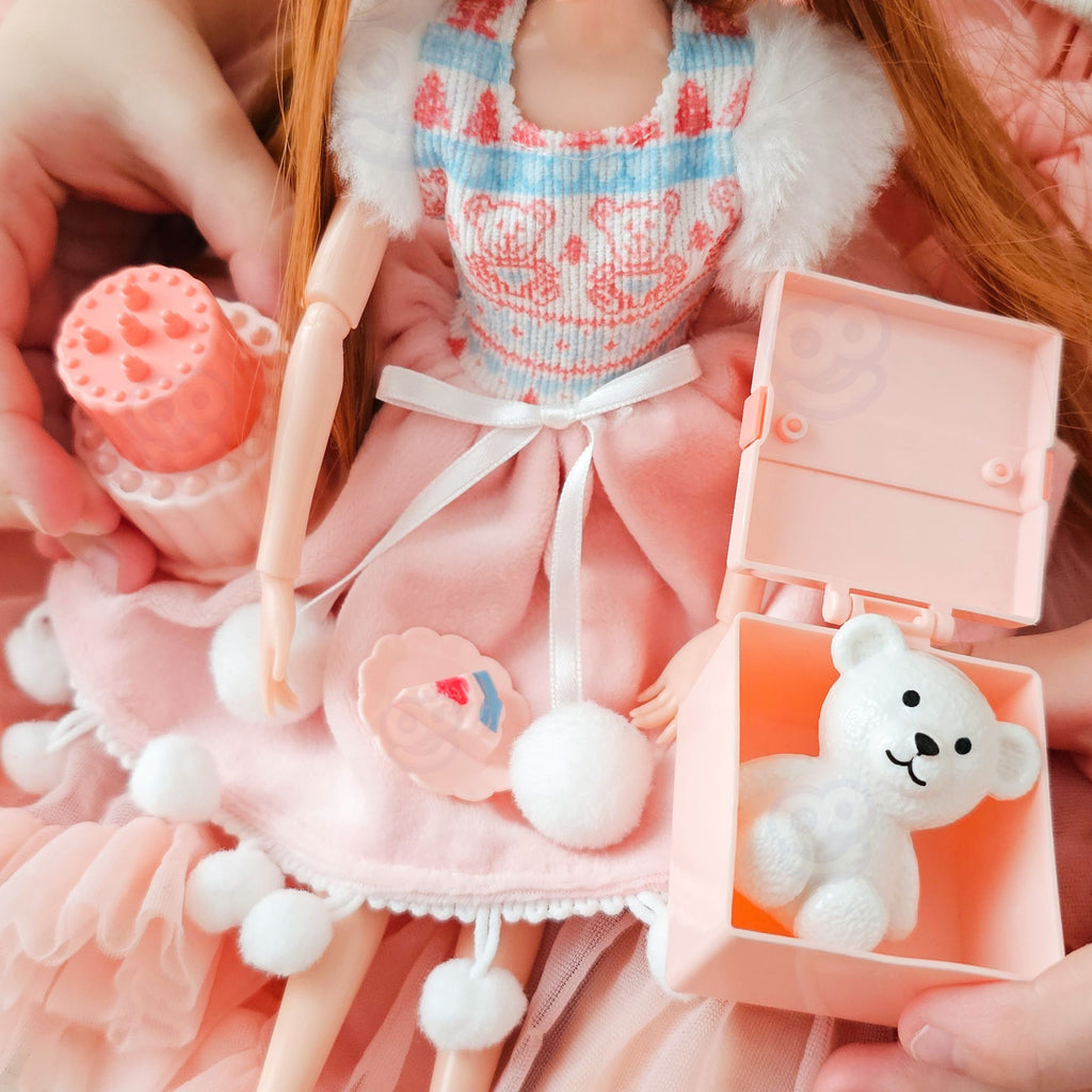 WOOPIE ROYAL Lėlė Emi Gimtadienio Princesė su meškiuku ir priedais