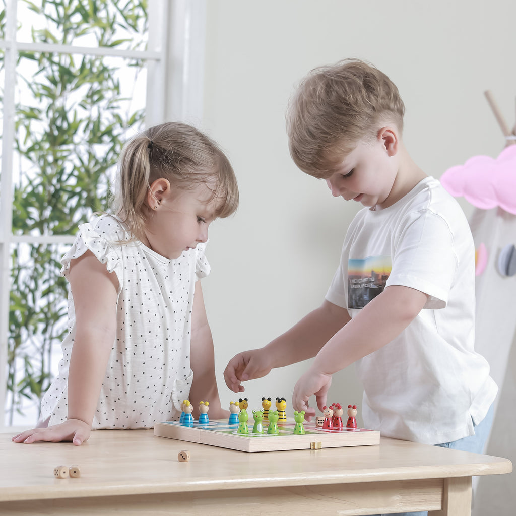 VIGA Medinis Nuotykių Žaidimas Ludo Vaikams – Šeimos Stalo Žaidimas