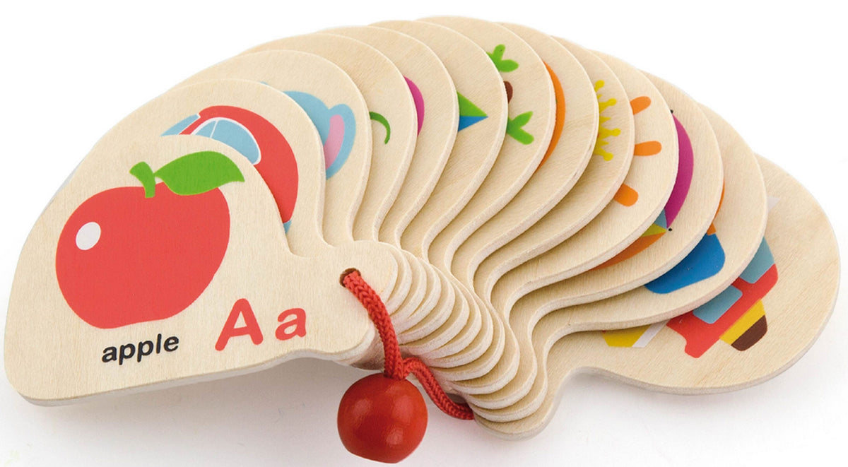 VIGA Medinė Montessori Abėcėlė ir Anglų Kalbos Knygelė