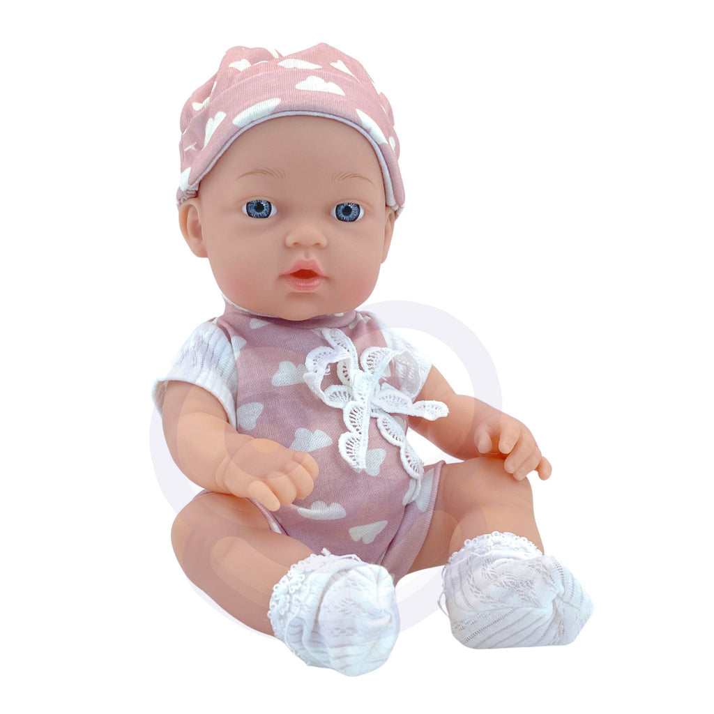 WOOPIE ROYAL Kūdikėlio lėlė 36 cm rožiniame kostiume su priedais