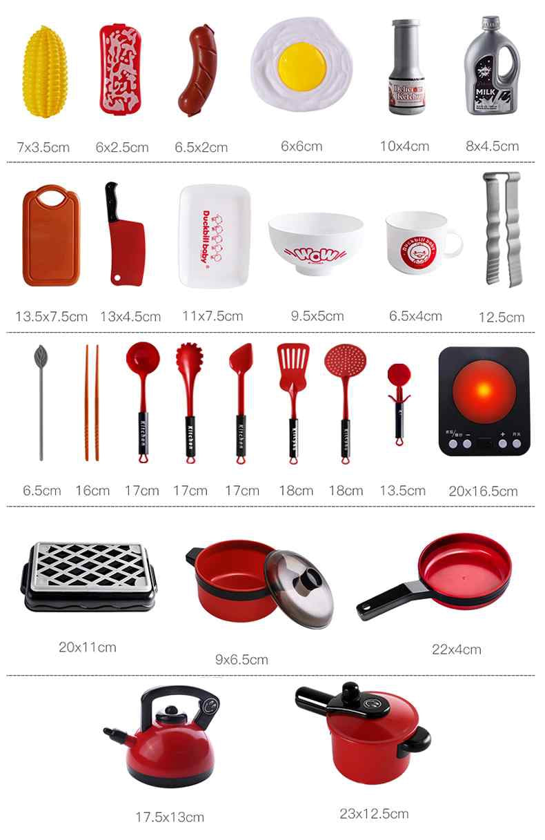 Visos 36 WOOPIE virtuvės rinkinio dalys išdėstytos kartu – vaizdas 4