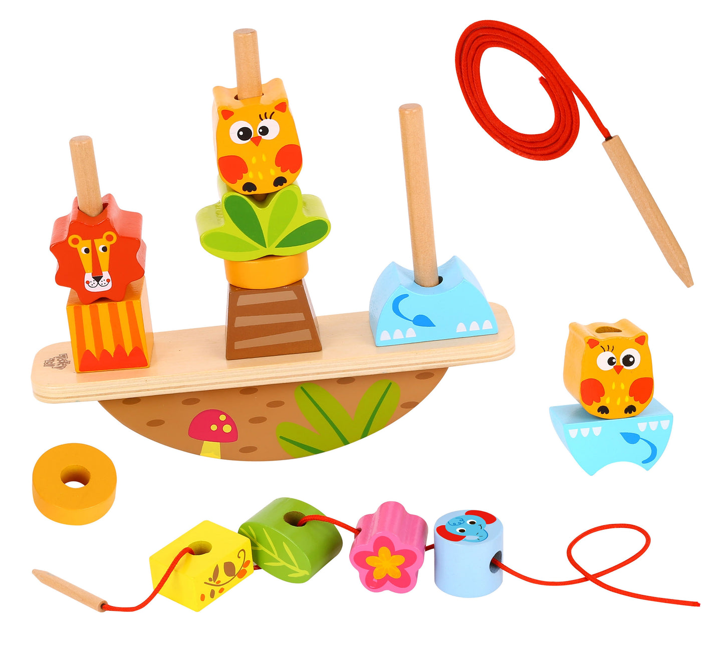 TOOKY TOY Balansuojanti dėlionė Gyvūnai – vaizdas 6