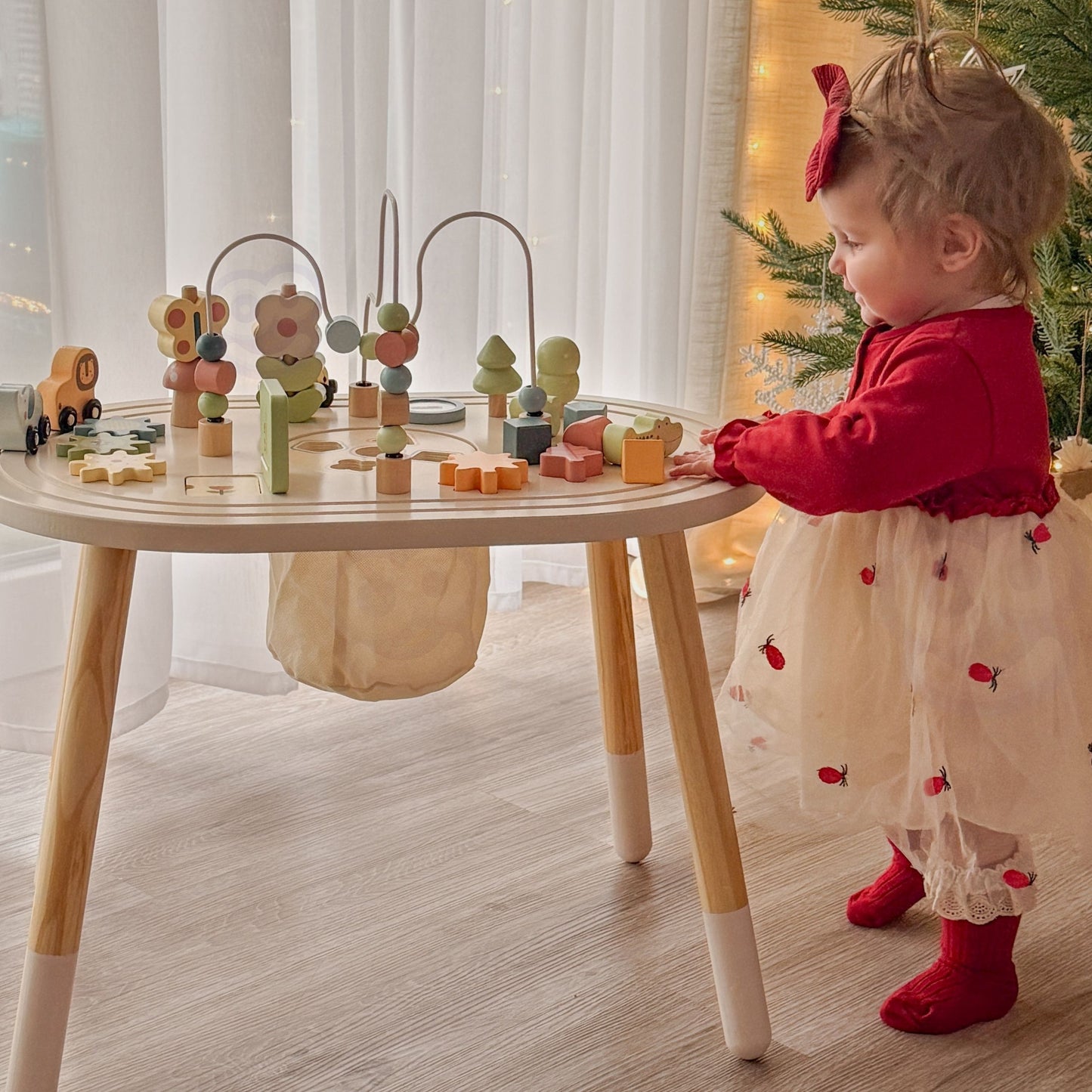 TOOKY TOY Medinis veiklos staliukas „Safari“ su gyvūnais – vaizdas 6