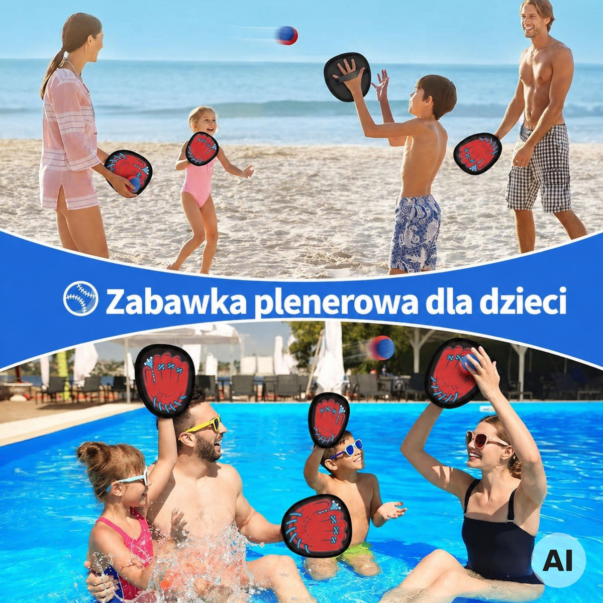 WOOPIE Kamuoliuko Gaudymo Žaidimas su Raketėmis, 5 vnt.