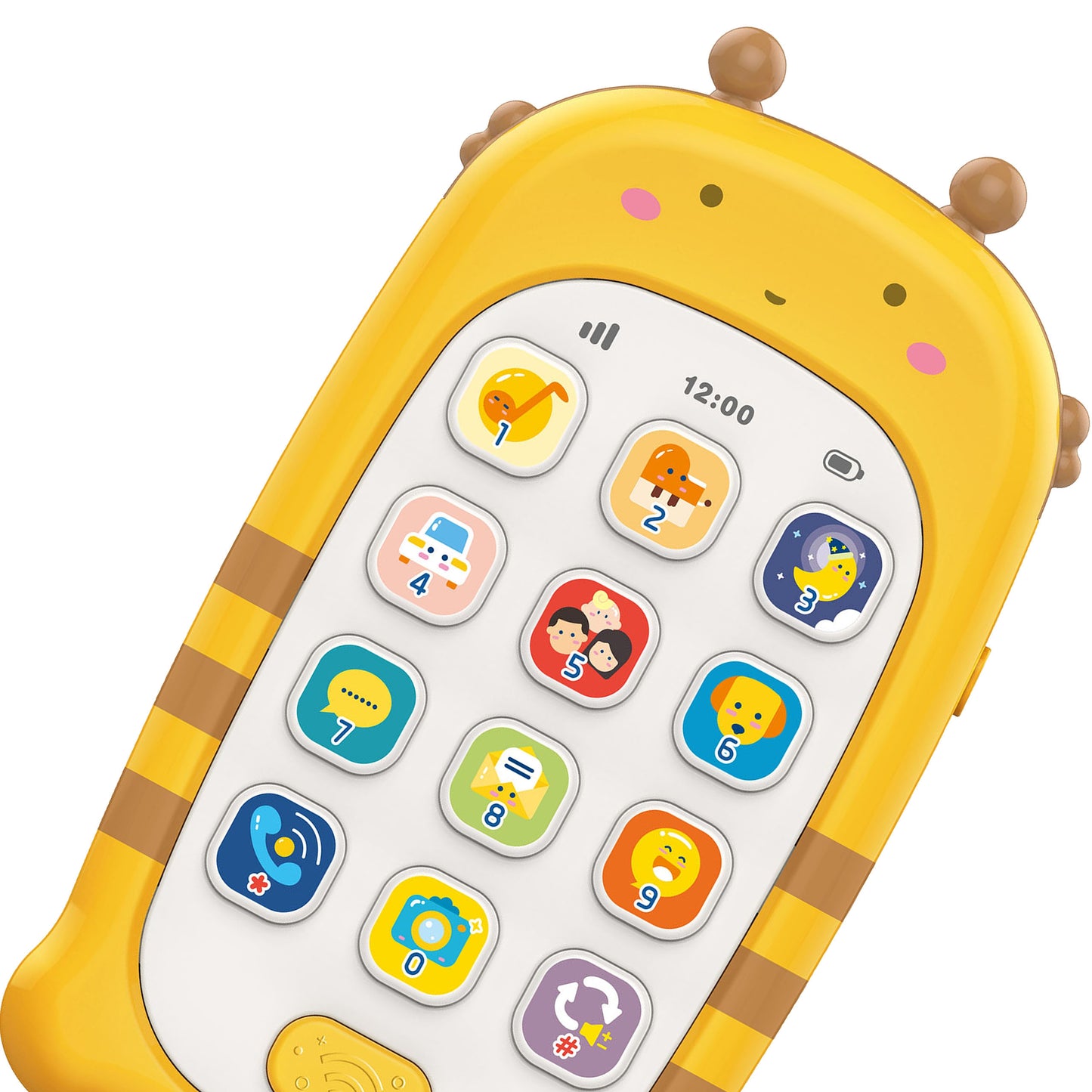 WOOPIE BABY Interaktyvus žaislinis telefonas su garsais vaikams