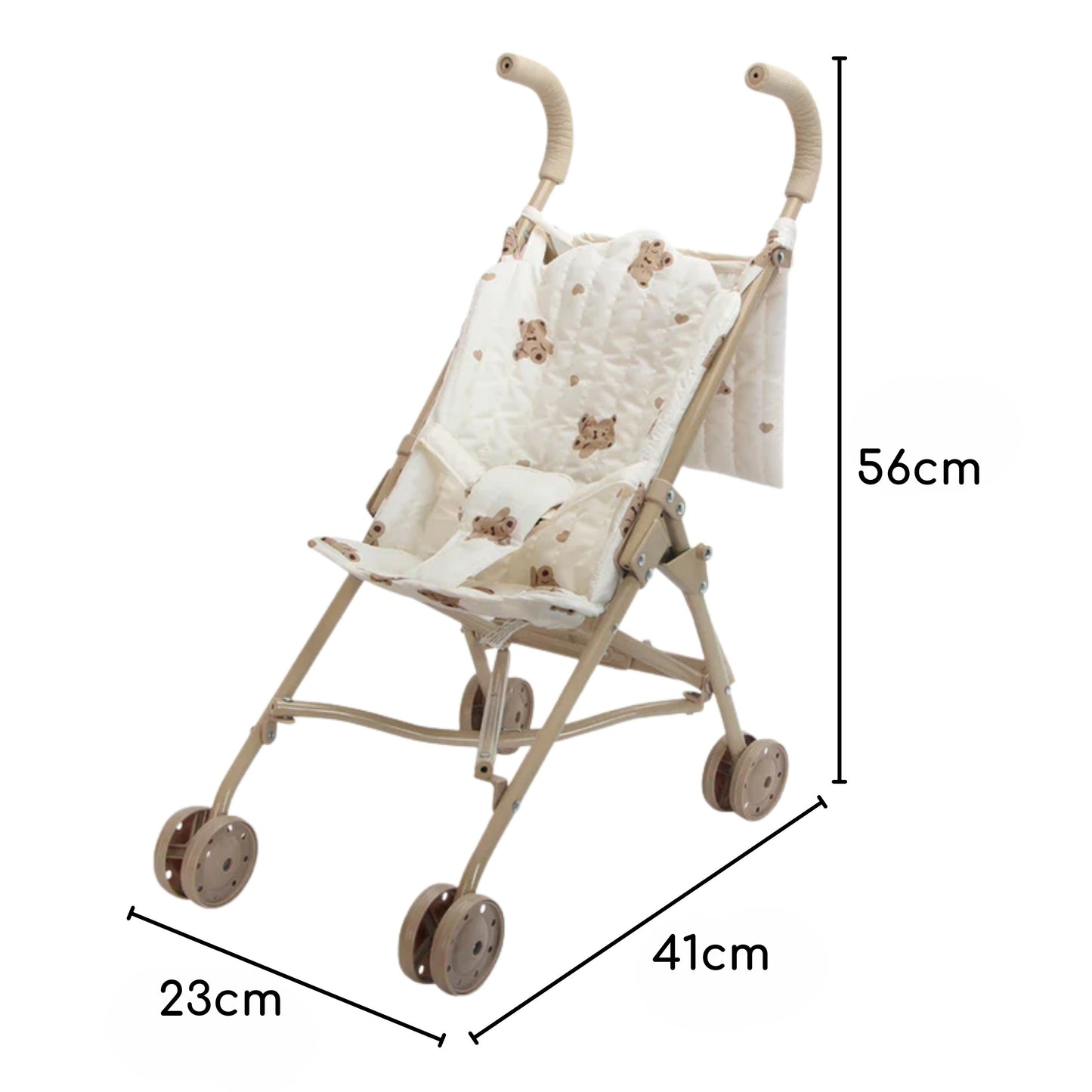 WOOPIE ROYAL Sportinis lėlių vežimėlis Vintage Teddy Bear – vaizdas 4