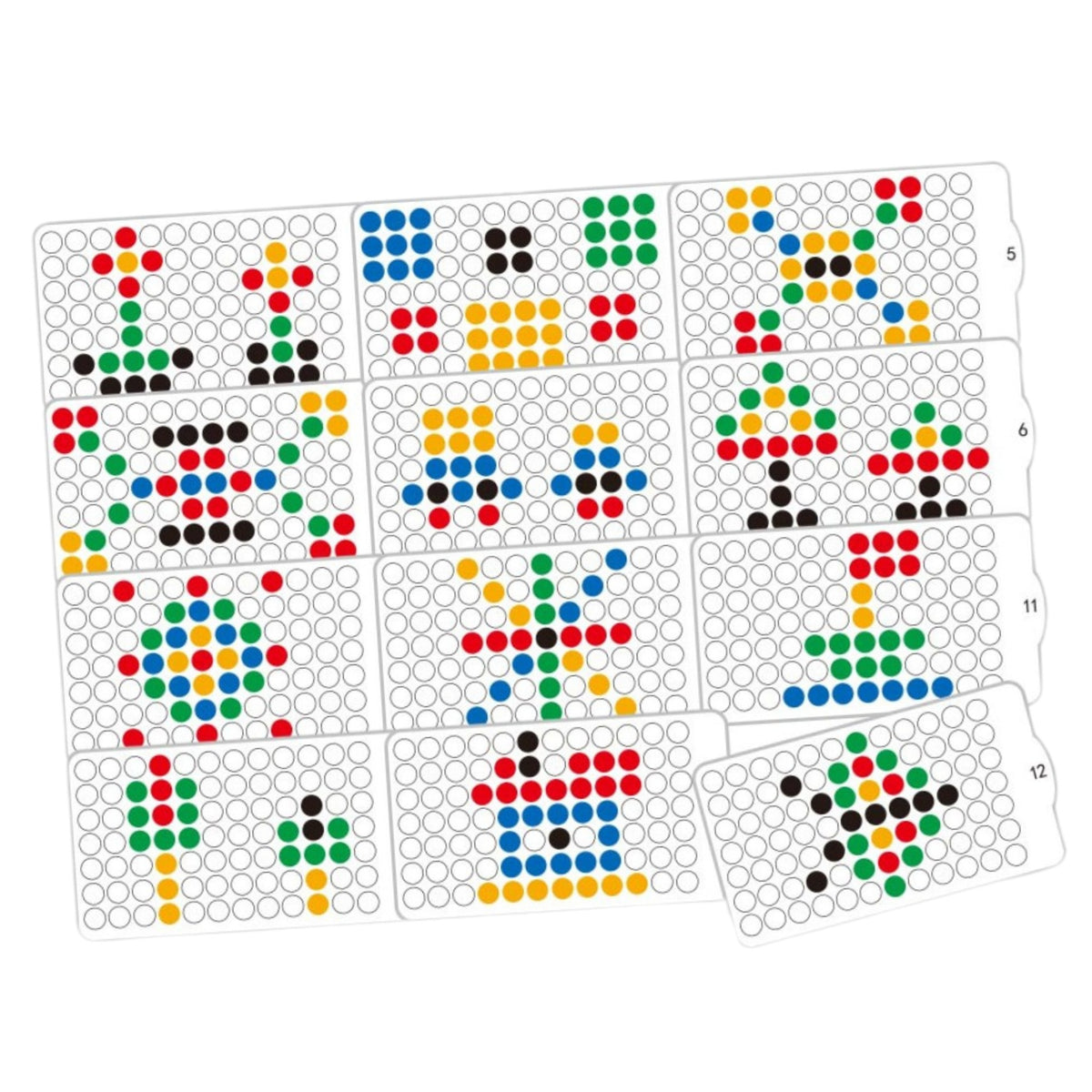 WOOPIE MagPad Magnetinė Lenta Drambliukas Montessori 84 sagutės