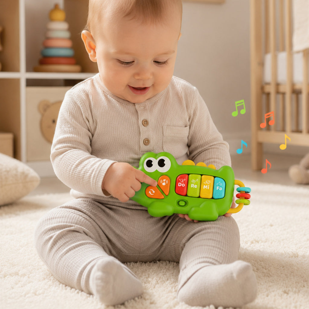 WOOPIE BABY Interaktyvus Pianinas Krokodilas su Muzika, 18m+
