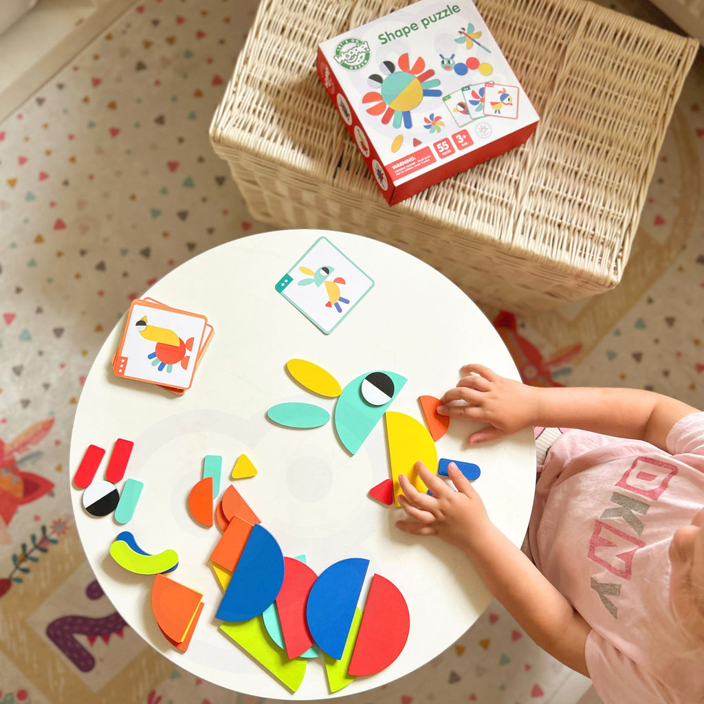 WOOPIE GREEN Medinė Montessori Dėlionė 55 Detalės FSC