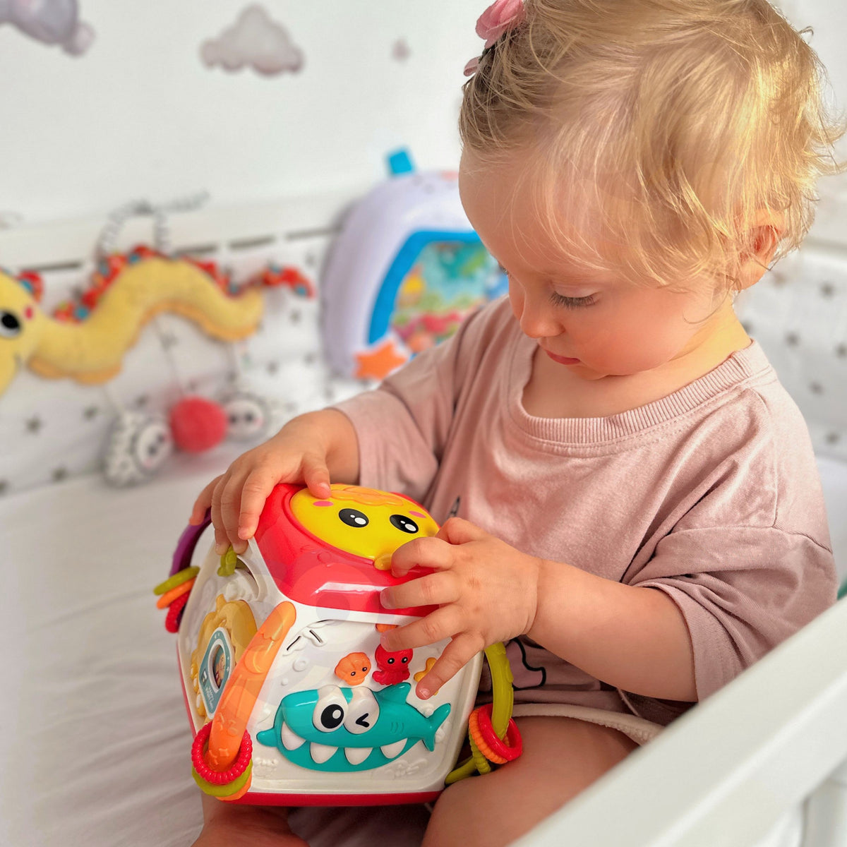 WOOPIE BABY Interaktyvus Daugiafunkcinis Lavinamasis Kubas 18m+