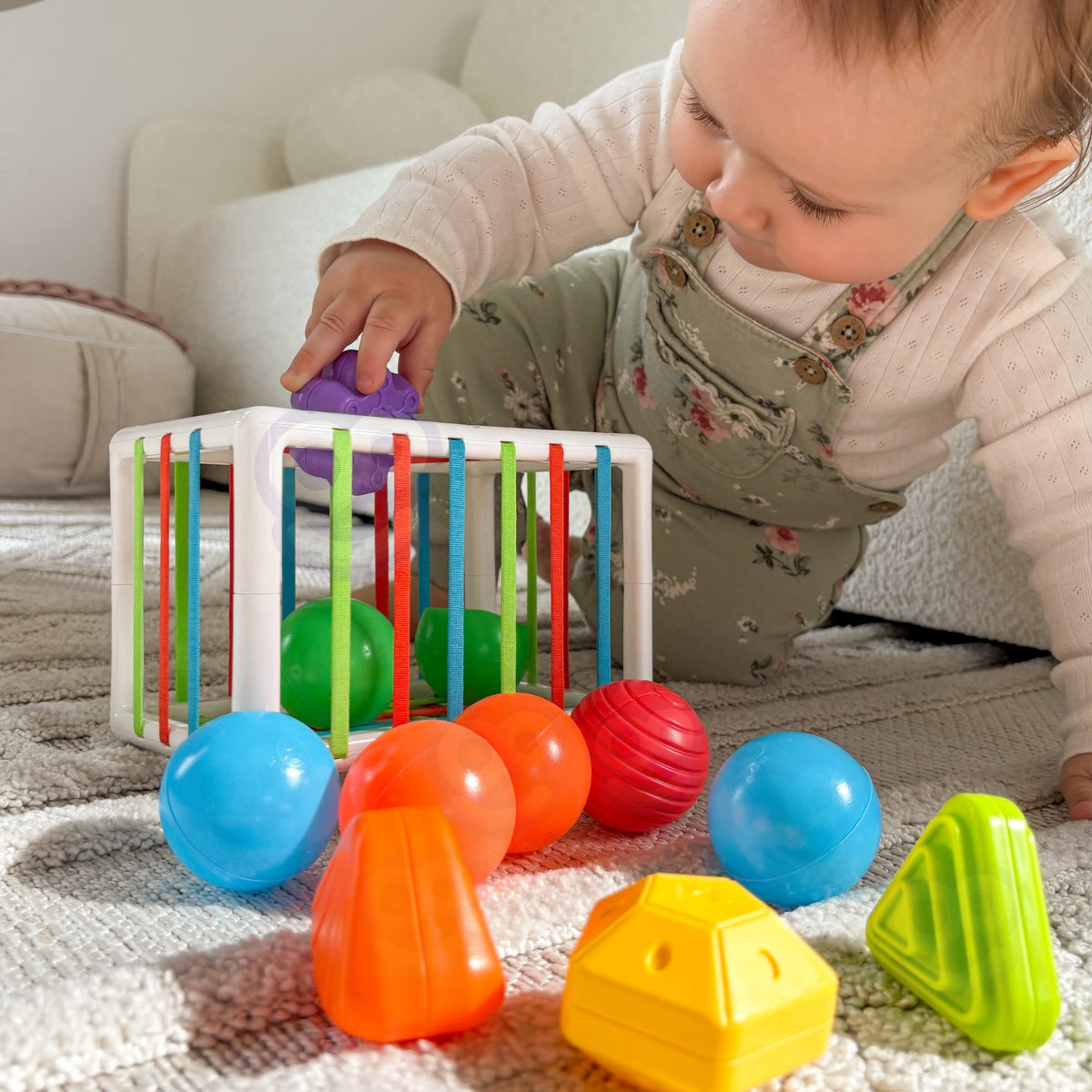 WOOPIE BABY Lankstus Sensorinis Kubas Rūšiuoklė, Spalvotos Formos 13 d.
